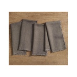 Servilletas Frayed Oversized de lino 4 piezas