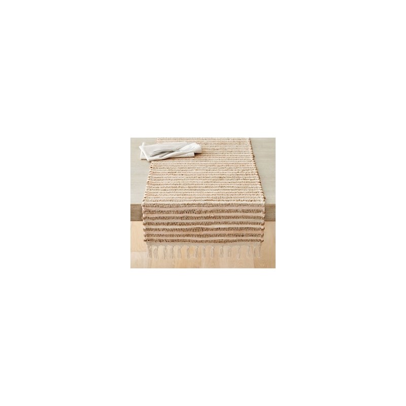 Camino mesa rectangular de algodón Bellport Chindi Cotton