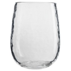 Vaso para vino hammered de cristal