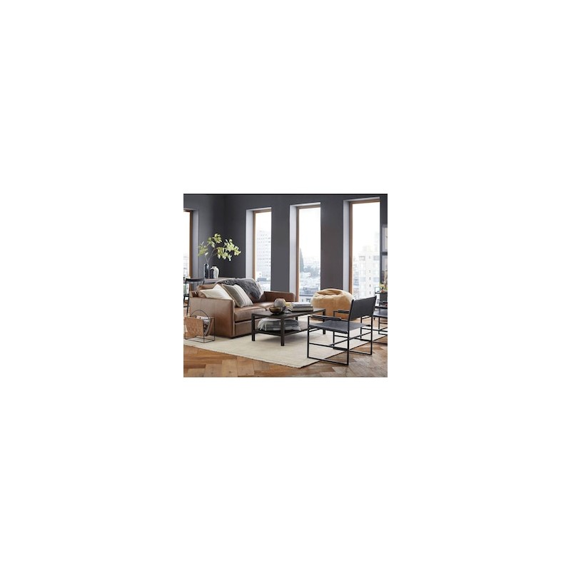 Sofá Cardiff y Pacifica estilo contemporáneo de piel