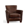 Sillón Irving C/Tachuelas estilo contemporáneo de madera