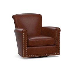Sillón Irving estilo clásico de piel