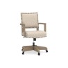 Silla Manchester de madera y piel