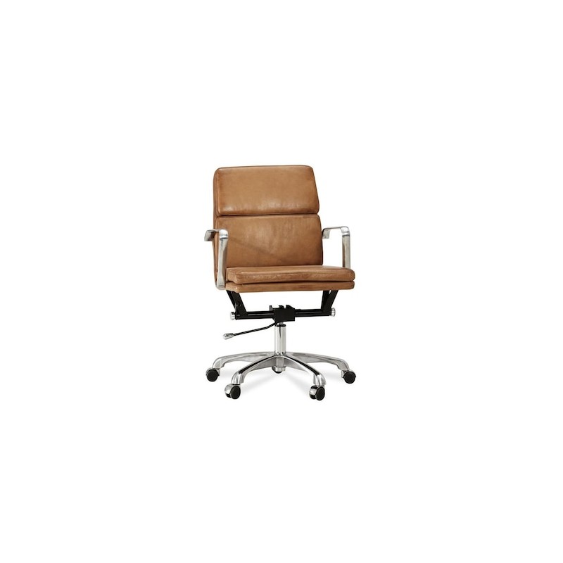 Silla de oficina Nash de piel