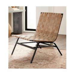 Sillón Shay estilo contemporáneo de piel