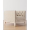 Sillón Edgewood estilo contemporáneo de piel