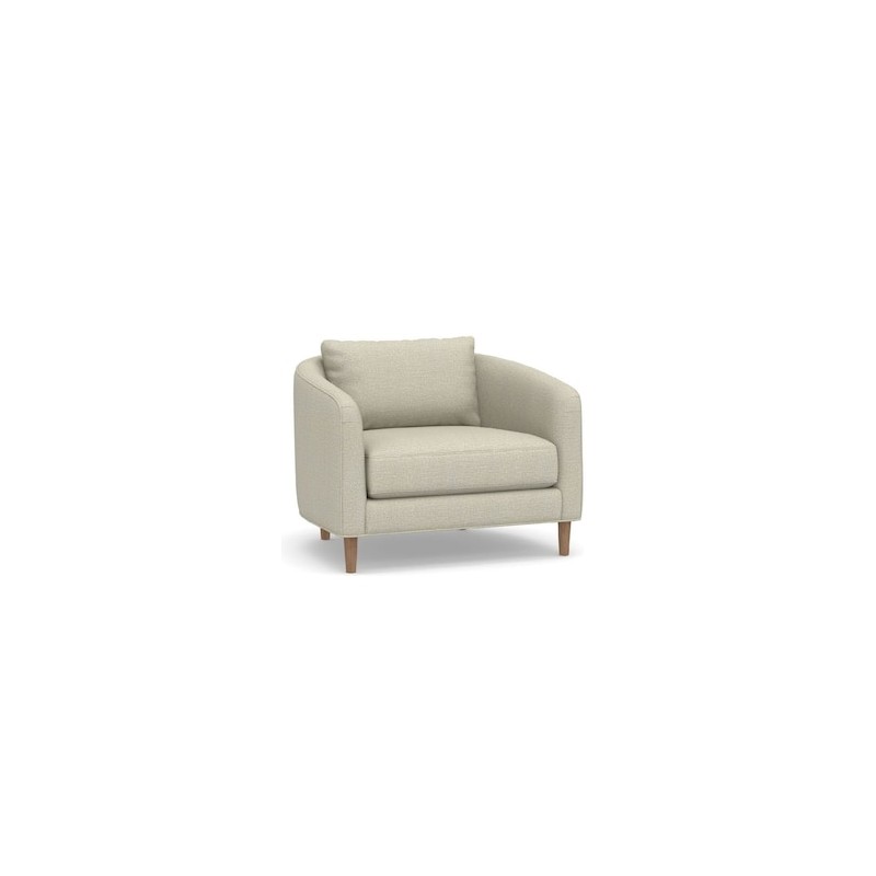 Sillón Remmy estilo contemporáneo de tela