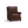 Sillón James estilo clásico renovado de piel