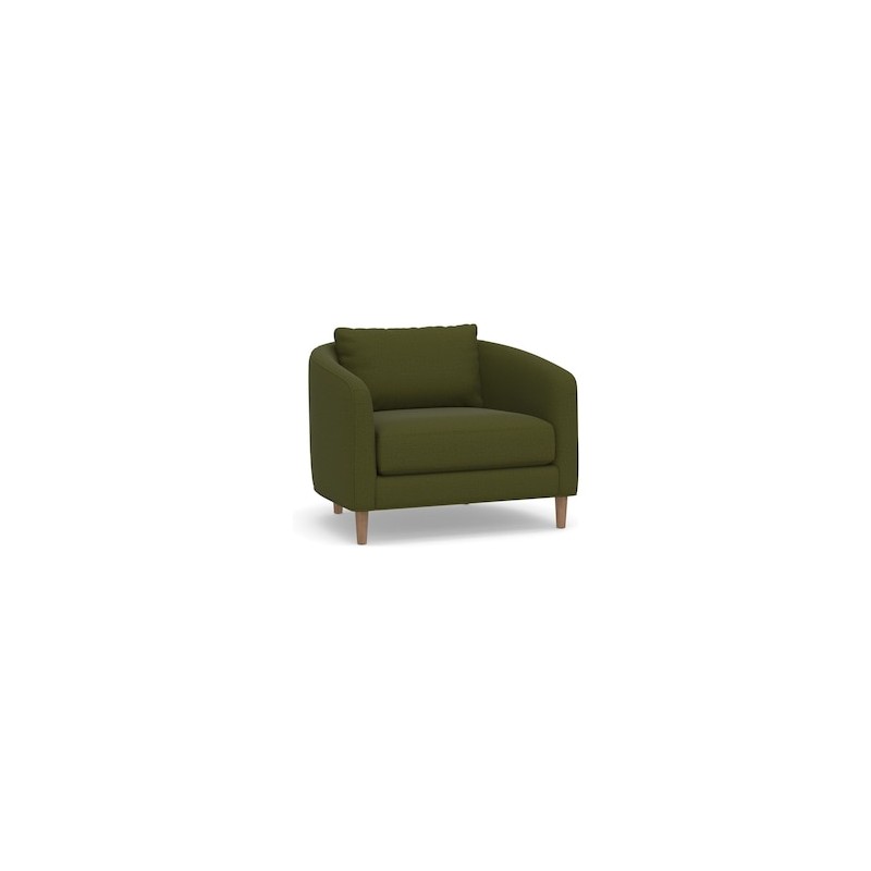 Sillón Remmy estilo contemporáneo de tela