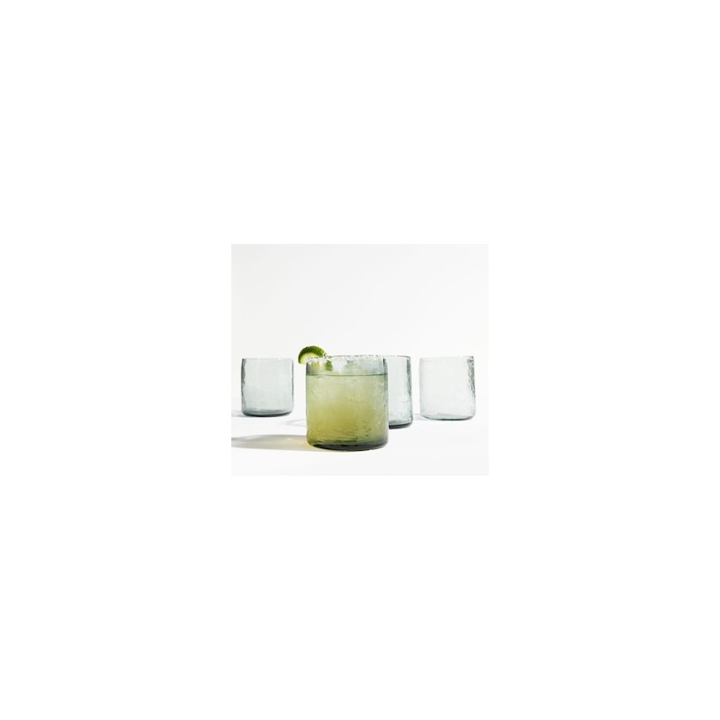 Set de vasos dof Hammered de vidrio con 4 piezas