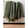 Frazada de tejido plano Cozy Pom Pom