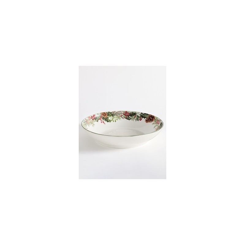 Bowl navideño Holly Berry de cerámica