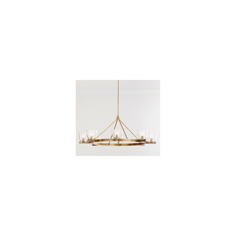 Candelabro de metal Chamberlin 8-Light Round