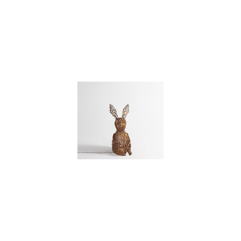 Figura decorativa Rattan Bunny de ratán