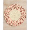 Mantel individual redondo de papel Sawyer Woven