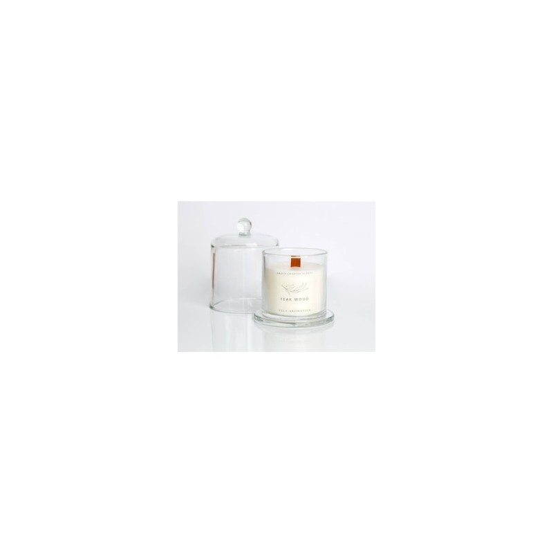 Vela aromática Amoly 2 piezas aroma teca