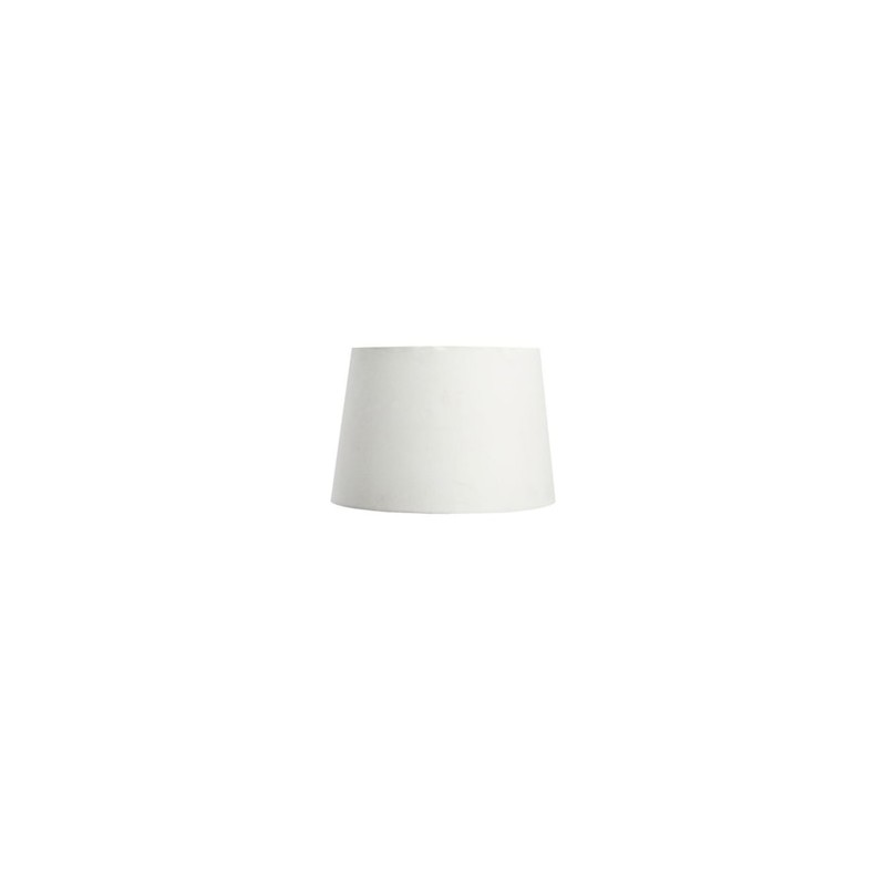 Pantalla Gallery Tapered Linen Grande Blanco