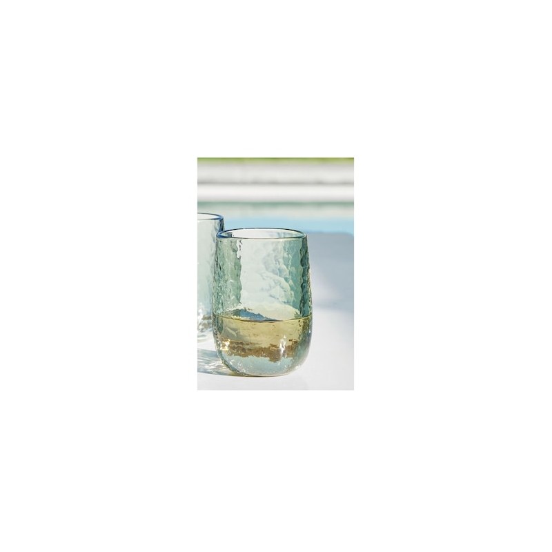 Vaso para agua Hammered de plástico