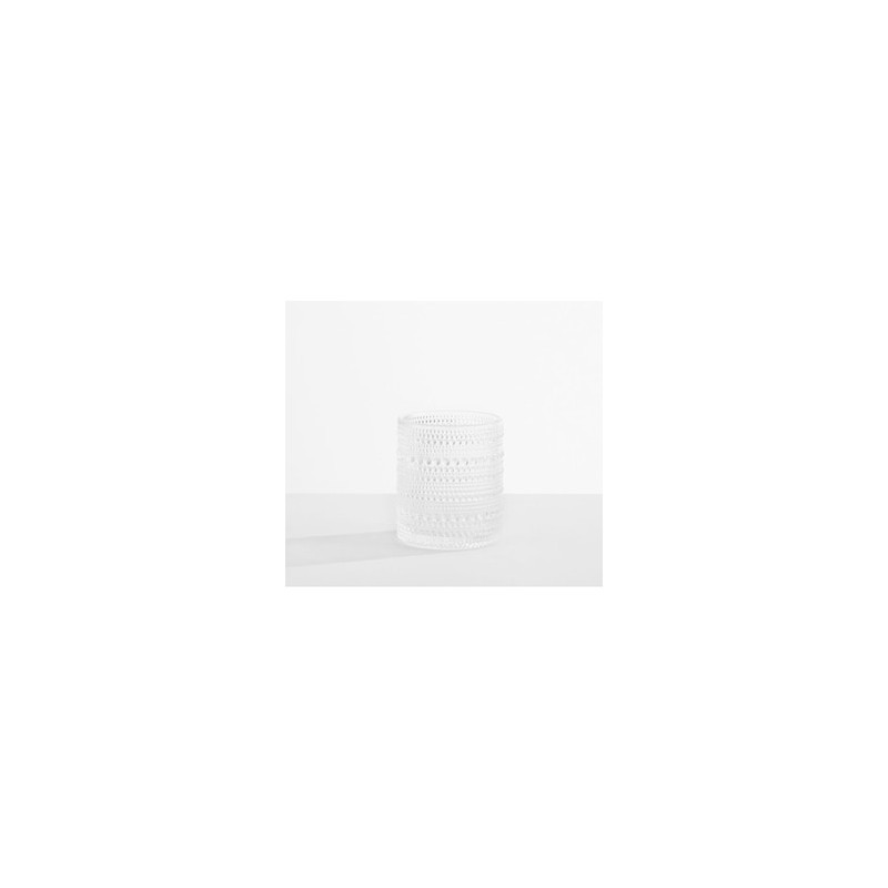 Vaso corto Jupiter Hobnail de vidrio