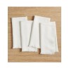 Set de servilletas Frayed Oversized de lino 4 piezas