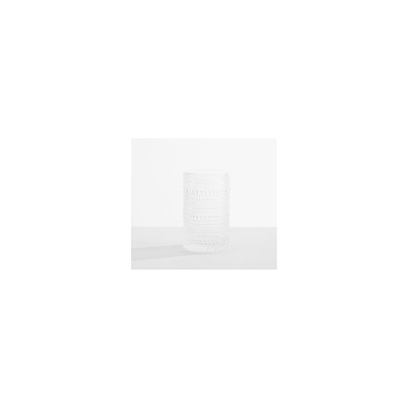 Vaso largo Jupiter Hobnail de vidrio