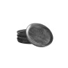 Set de Portavasos 4 Piezas Black Marble