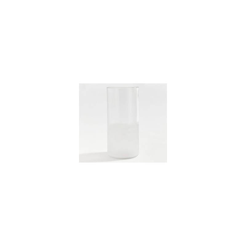 Portavela Montauk Frosted de vidrio