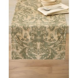 Camino de mesa rectangular de algodón Stella Damask T