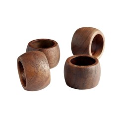 Set de aros para servilletas Chateau 4 piezas