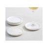 Set de portavasos White Marble Coaster de mármol 4 piezas