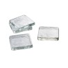 Set de Portavasos 4 Piezas Slab Glass