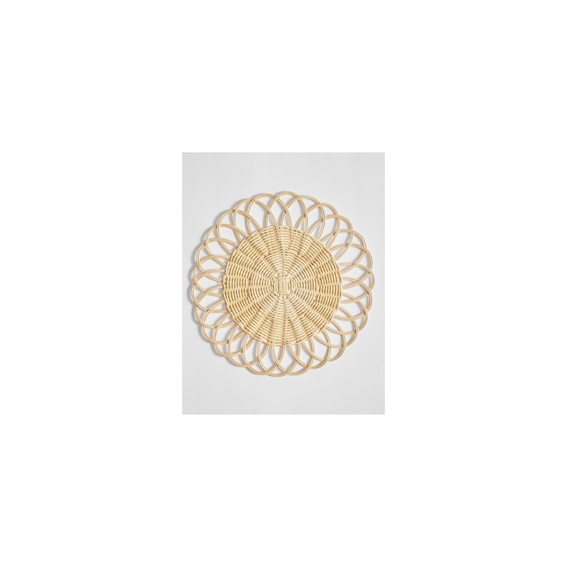 Plato base Open Weave Handwoven de ratán