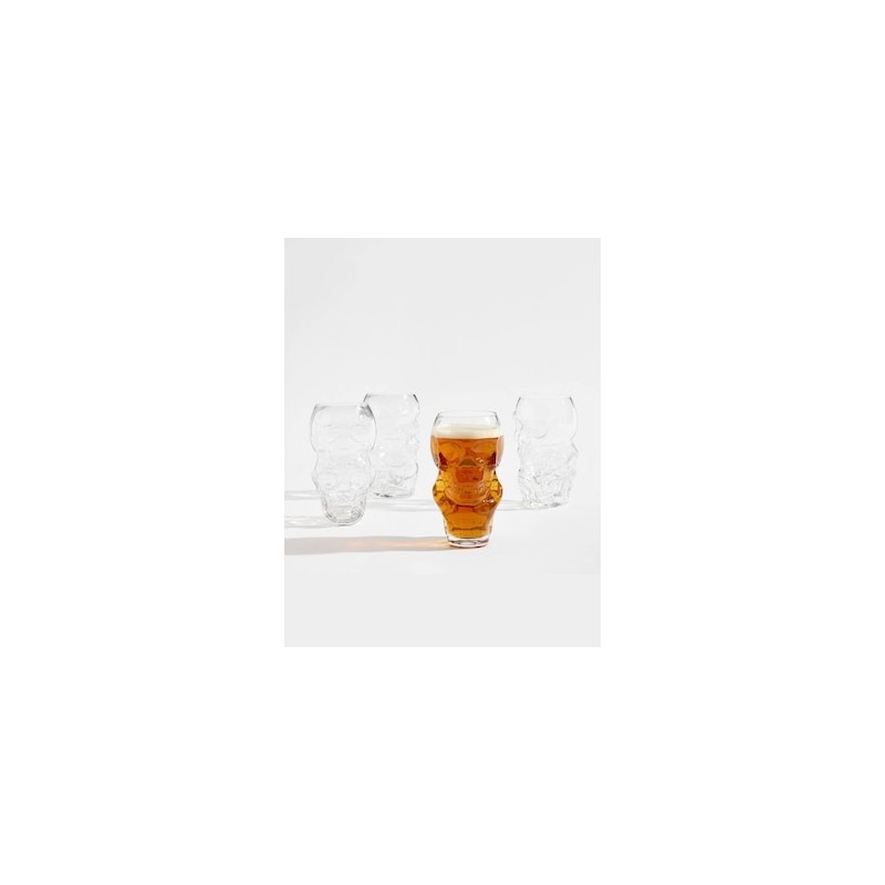 Set de vasos Skull de cristal con 4 piezas